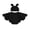 Black, variant on Cjfdfy Newborn Baby Boy Girl Halloween Bat Costume Knit Sweater Romper Hat 2-piece Set For Party Cute Bat Halloween Costume Romper With Wings Hat Size 0-18M