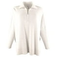 thumbnail image 4 of Women's Shimmer Bonita Half Zip Long Sleeved Poncho Top-PGH-XXS/XS, 4 of 4