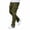 Army Green Pant for Men, variant on Men's Slim Cargo Pants Drawstring Waist Snap Side Detail Multi Pockets Fabric Casual Daily Streetwear Outdoor Errands Black L