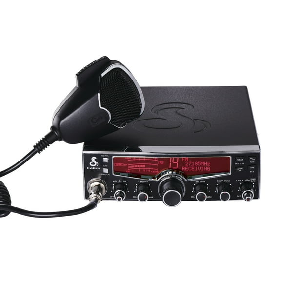 Cobra 29LX AM/FM Professional CB Radio – Emergency Weather Radio with NOAA Alerts, Dual AM/FM Modes, Selectable 4-Color LCD Display, Auto-Scan, and Radio Check Diagnostics