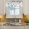 thumbnail image 3 of Elegant Floral Curtain Valance for Kitchen Windows/Bathroom/Living Room/Bedroom Blackout, Rod Pocket Valance Small Window Treatment Decor, 54" W x 18" L, 3 of 6