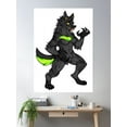 thumbnail image 2 of Werewolf Poster Wall Art, Modern Wall Decor For Living Room Bedroom, 8x12 UNFRAMED, 2 of 3