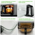 thumbnail image 3 of Air Fryer Nutrichef, 5.8 cuartos de galón, 8 en 1, preestablecida, 1200 W, negra, 3 of 7