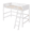 White, variant on Tcbosik Twin Size Loft Bed with Ladder, Wood Bed Frame with Full Length Guardrail, Easy Assembly, White