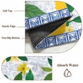 thumbnail image 6 of Summer Yellow Lemon Round Area Rug 3.3Ft Washable Circle Rugs for Dining Room Table, Blue Floral Fruits Non-Slip Carpet Floor Mats Indoor Outdoor Carpet Runner Aesthetic Home Decor, 6 of 8
