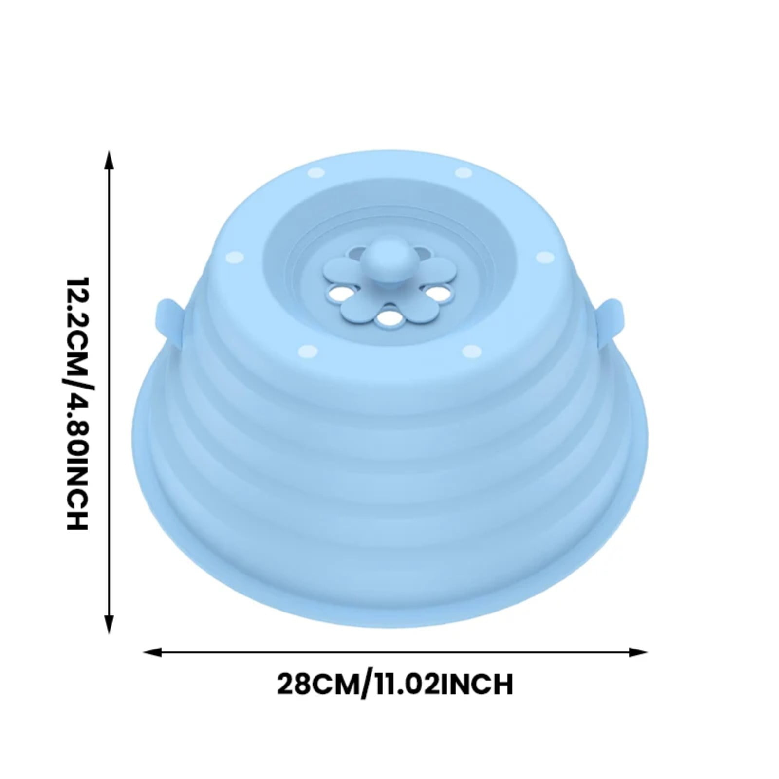 Magnetic Silicone Microwave Splatter Cover Heat Resistant Food Cover For Microwave Dishwasher Safe Plate Cover BPA-Free Microwave Guard Collapsible Microwave Lid