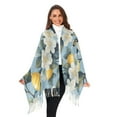 thumbnail image 3 of FORMRS Womens Scarf Winter Soft Long Big Warm Shawls Wrap Tassel Scarves, Lemon Pattern, 3 of 9