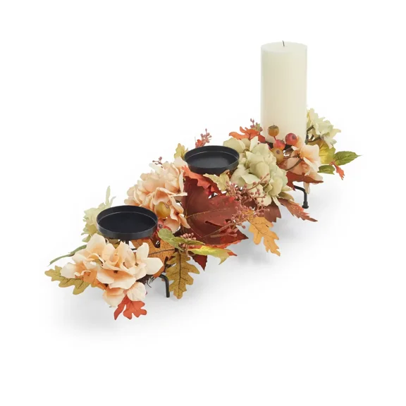 Martha Stewart Collection Floral Centerpiece, Multicolor, 28″