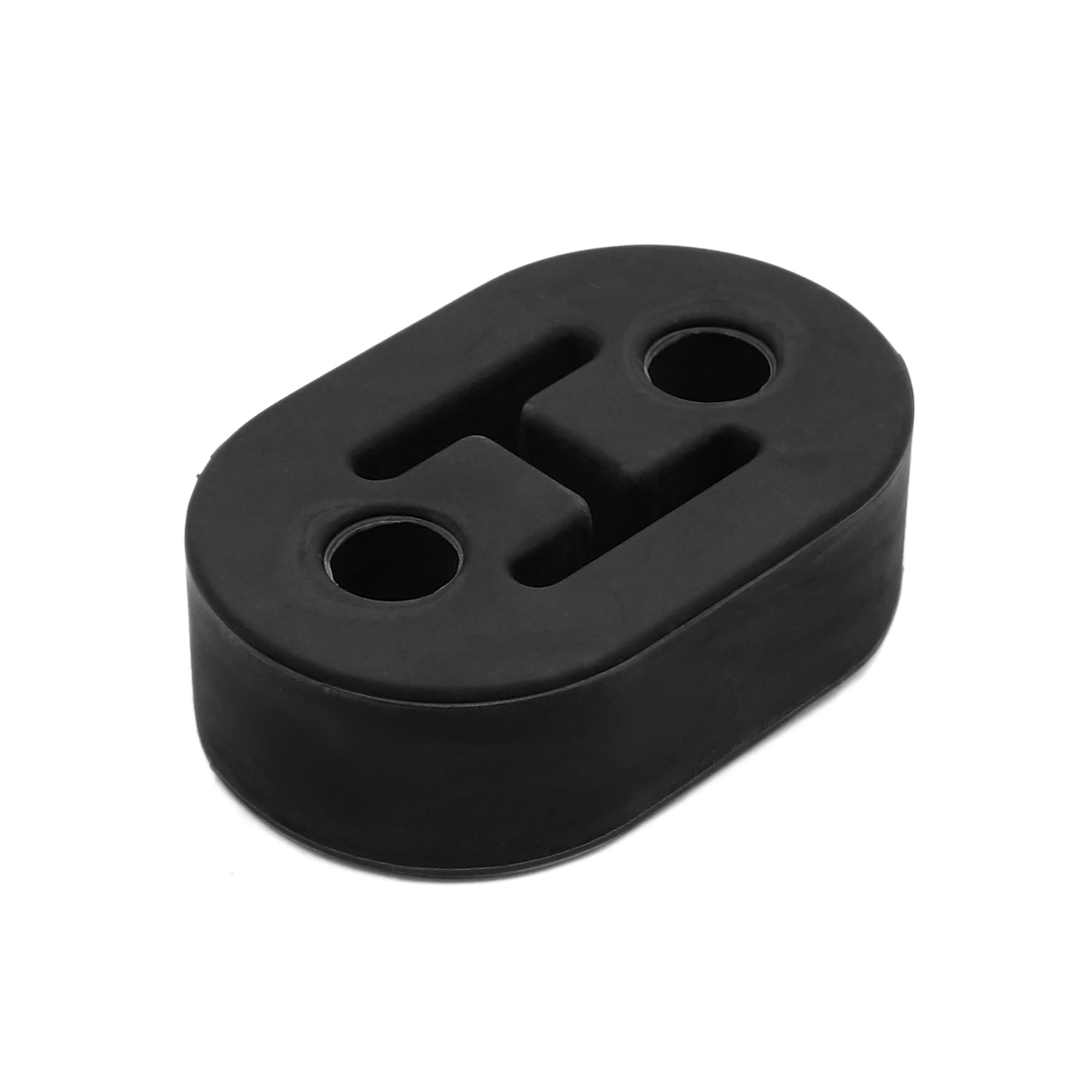 Black 2 Hole Universal Race Car Rubber Muffler Exhaust Pipe Hanger