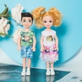 thumbnail image 2 of ONEST 10 juegos de minimuñecas de 5 pulgadas con ropa para muñecas, trajes de fiesta, accesorios para muñecas para niños, 2 of 5