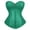 Green, variant on EliteGoogv Women Black Satin Strapless Corset Bustier Waist Training Shapewear For Wedding Bridal Gown Formal Occasions,Black,M