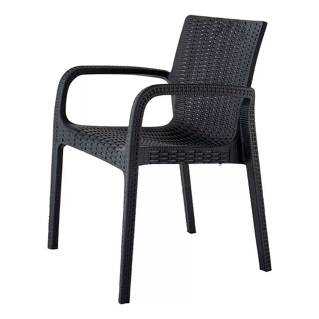 Lagoon Silla de Comedor Tipo Ratán para Exterior e Interior con Protección Solar UV, Modelo Koppla 7027 Lagoon KOPPLA