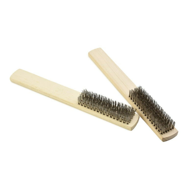 2PCS Stainless Steel Brush Small Wire Brushes For Metal Rust