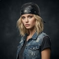 thumbnail image 3 of Gothic Beret with Lace-Up Closure for Versatile Fashion Accessory in All Seasons Headwear for Roles and Everyday Style, 3 of 3