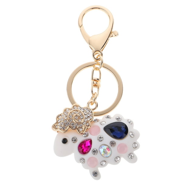 EeaseMX Llavero con forma de oveja, colgante de aleación, para pulsera, collar y decoración