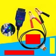 thumbnail image 2 of Automotive Obd2 Emergency Power Supply Cable Ecu Memory Saver Battery Replacement Tool Car Diagnostic Cable 16pin Alligator Clip, 2 of 4
