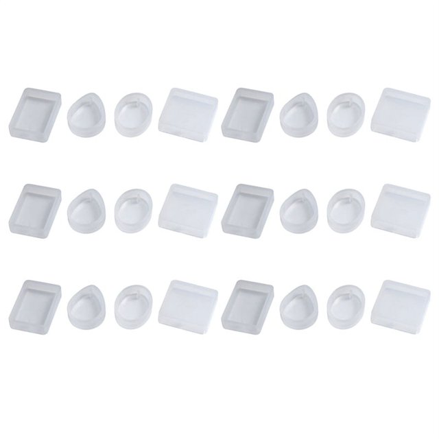 Paquete de 90 Molde de Resina de Silicona Moldes de Joyería con Colgante Agujero para DIY Joyería Fabricación Artesanal 5 Formas