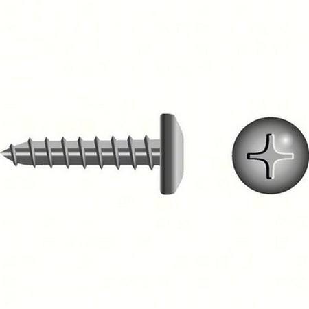 

SeaChoice 00868; #8 X1 Phillips Head Pan Sheet Metal Screw Stainless Steel 100/ Bag