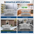 thumbnail image 7 of Acekid Stainless Steel Table with Drawers 60"W x 24"D x 35.4"H, Work Table for Commercial Kitchen, 7 of 7
