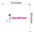 thumbnail image 4 of Daddy's Little Princess Courage Kindness Goodness Dream Big Act Like A Lady Girls Love Beautiful Crown Unicorns Royalty Sweet Decorating Holiday Gift Ideas Wall Decal Sticker - Size: 10 In X 4 In, 4 of 5