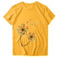 thumbnail image 4 of PENGXIANG T-Shirt Décontracté à Manches Courtes Imprimé Lettres pour Femmes, 4 of 6
