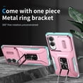 thumbnail image 2 of ELEHOLD for Samsung Galaxy S25 Edge Case with Slide Cover Protector 360° Rotation Metal Ring Kickstand Impact-Resistant Shockproof Support Magnetic Car Mount Rugged Case ,Rosegold, 2 of 8