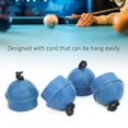 thumbnail image 4 of Pool Cue Chalk Holder with Cord, 4pcs Cue Chalk Holder Rubber Billiard Pool Chalk Holders with Cord, Handy and Durable Accessory for Cue Tip Lubrication, 4 of 7