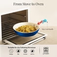 thumbnail image 4 of Gotham Steel - Juego de utensilios de cocina de cerámica antiadherentes, juego de ollas y sartenes de cerámica antiadherentes, con vapor, no tóxico, última intervensión de PFOA PFOS, asas de alta, 4 of 5