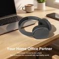 thumbnail image 2 of Rirool Bluetooth Over-Ear Headphones, Wireless Foldable Headset with HiFi Stereo Deep Bass, 12H Playtime, Built-in Mic, Soft Protein Earpads for Travel, Home, Office & Cellphone, Matte Black, 2 of 8