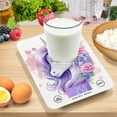 thumbnail image 7 of Unicorn Head Flowers Hair Food Scale Digital Kitchen Scale Waterproof Tempered Glass Tare Function 11 lb for Baking Cooking Meal Prep, 7 of 7