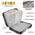 thumbnail image 4 of Haosy Accordion File Organizer Zipper Binder 500 Sheet 6-Tab Expanding File Folder Multi-Pocket 1.2 Inch 3 Ring Path with Trees and Flowers, 4 of 7