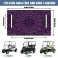 thumbnail image 3 of Colorful Mandala Golf Cart Seat Cover 51" x 31" - Universal Fit Towel Blanket for Standard Front Bench Seats, 3 of 8