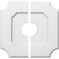 thumbnail image 2 of Ekena Millwork CMP16LE2-04000 16 Po OD x 4 Po ID Carré Locke Architectural Grade Médaillon de Plafond Contemporain PVC - 2 Pièces, 2 of 4