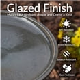 thumbnail image 3 of Sunnydaze Subtle Transitions Freestanding Ceramic Outdoor Bird Bath, UV-Resistant Dusty Rose, 3 of 16
