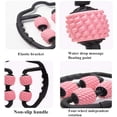 thumbnail image 4 of Manual Foam Massage Roller, 360° Anti Cellulite Deep Tissue Leg Muscle Massage, 4 Wheels, Deep Tissue and Muscle Therapy (Blue), 4 of 5
