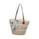 thumbnail image 2 of Bolso tote de mujer, bolso de mano tejido de moda para cumpleaños, para ir al trabajo o a la calle. Beige, 2 of 9