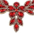 thumbnail image 3 of Apliques de imitación de cristal Hugo 1 Uds rojo Coser en apliques de diamantes de imitación, 3 of 8