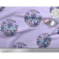 thumbnail image 3 of Soimoi Moss Georgette Fabric Leaves & Floral Block Decor Fabric Printed Yard 42 Inch Wide, 3 of 3