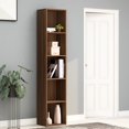 thumbnail image 1 of vidaXL Book Cabinet Brown Oak 40x30x189 cm Engineered Wood, 1 of 5