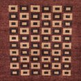 thumbnail image 1 of Ahgly Company Indoor Square Abstract Red Checkered Area Rugs, 7' Square, 1 of 6