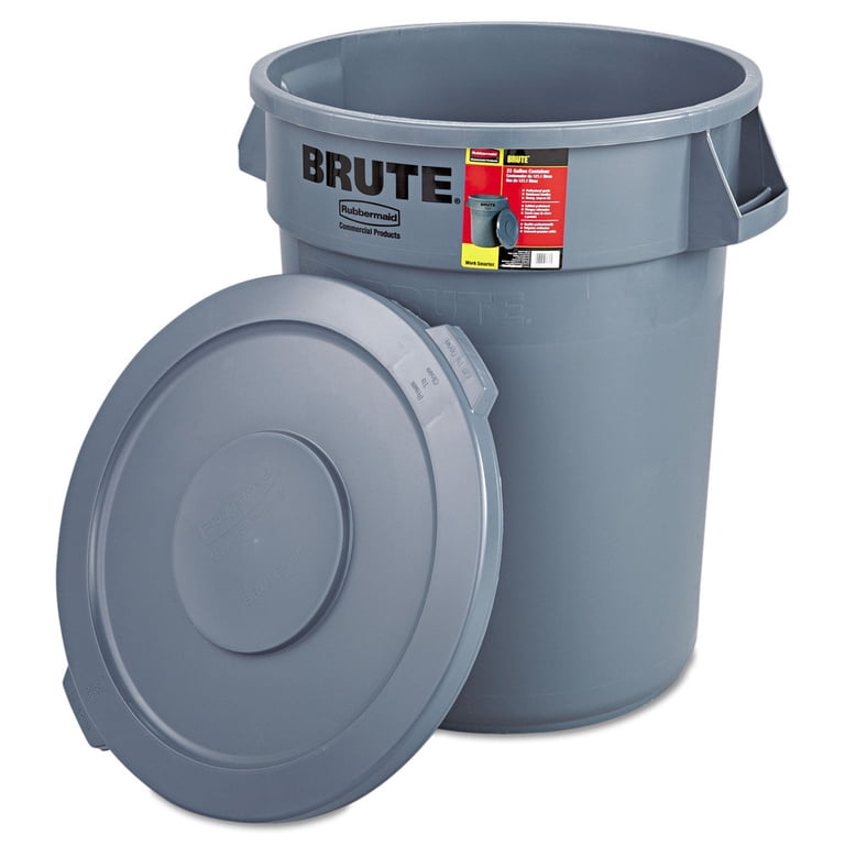 Rubbermaid FG863292GRAY 32 gal Brute All-Inclusive Garbage Can