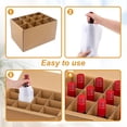 thumbnail image 4 of 4 Sets Moving Box Glasses Divider Kits Glass Packing Kits for Moving Box, Cardboard Dividers Wine Glassware Dish Packing Moving Boxes with 48 Pcs Foam Pouches for 16x12x12 Inch Box(Box Not Included), 4 of 7