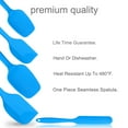 thumbnail image 4 of 5pcs Kitchen Cooking Silicone Spatula Set Heat Resistant Turners Scraper Baking Utensils Blue, 4 of 7
