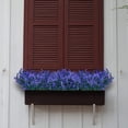 thumbnail image 5 of ZOELNIC 6PCS Artificial Lavender Flower Outdoor Indoor UV Resistant Fake Faux Flowers No Fade Plastic Greenery for Garden Porch Window Box Home Decorating, 5 of 6