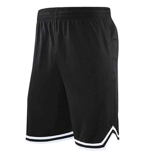 Men's Long Athletic Mesh Shorts with Secure Zipper Pockets for Basketball Training and Gym Workouts
