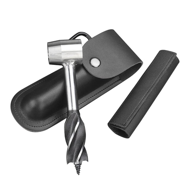 Broca de mano Carpintería Tornillo de mano Taladro Herramienta de camping negro DYNWAVEMX barrena manual