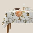 thumbnail image 4 of Nappe d'Automne Carrée 60x60 Pouces, Nappe Citrouille Aquarelle Orange Brûlé Gris, Polyester Résistant aux Taches pour la Récolte d'Automne et l'Action de Grâce, Housses de Table Intérieur Extérieur pour Cuisine, Salle à Manger, Fêtes, 4 of 6