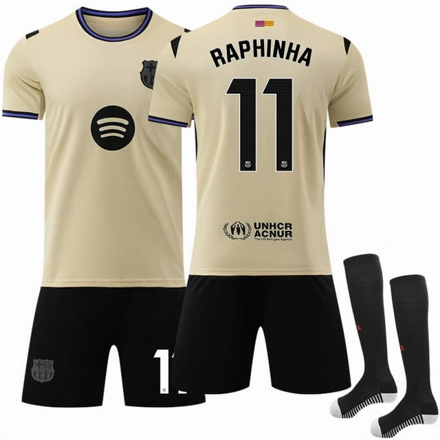 2526 New Season Barcelona Away Soccer Uniform #11 Raphinha Children'S And Adults Copy Player Name Sports Jersey -16
