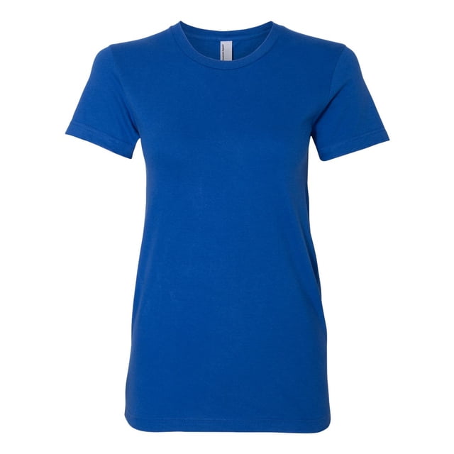 Tee-Shirt en Jersey Fin pour Femmes, P, Bleu Royal