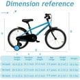 thumbnail image 4 of Marknig Kids Bike for Boys & Girls, 14 16 18 Inch Children's Bicycle for Ages 3-9 Years with Training Wheels and Adjustable Seat, Blue, 4 of 7